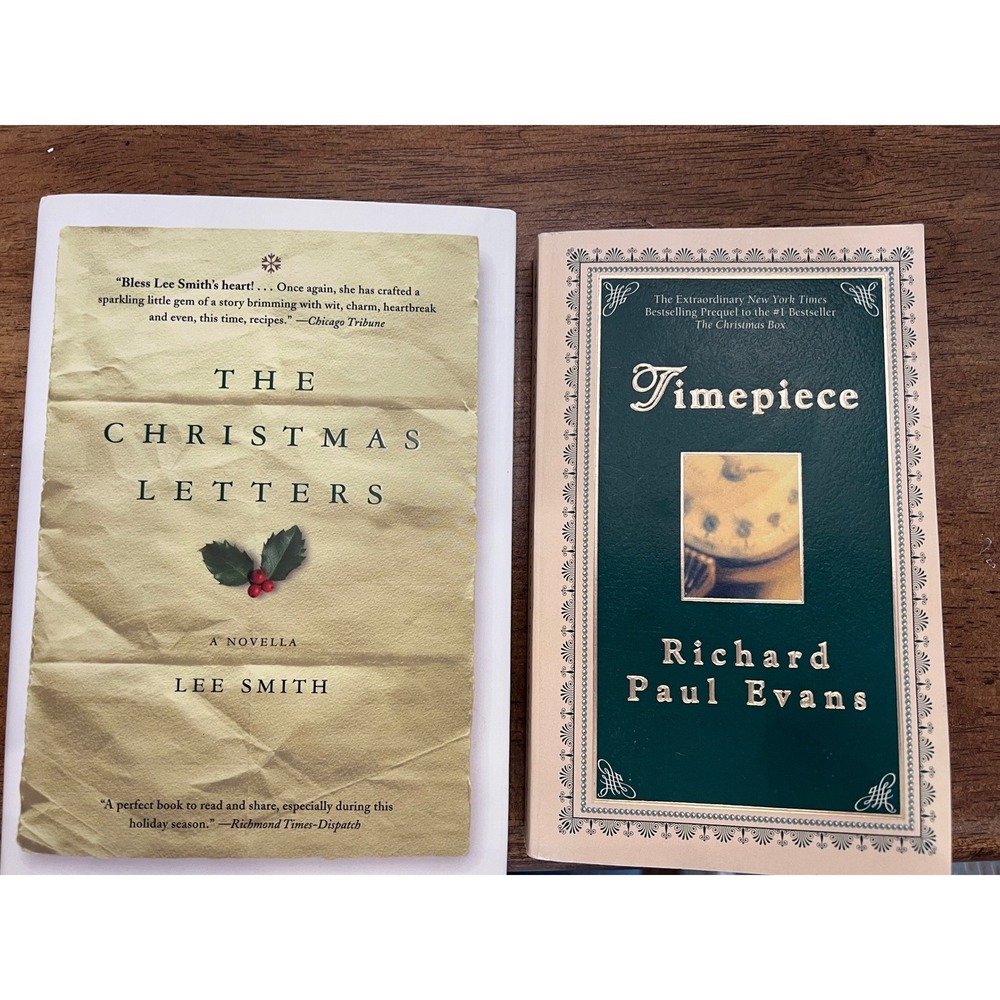 The Christmas Letters Lee Smith and  Timepiece Richard Paul Evans‎ Books Set